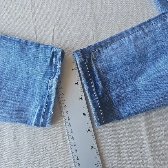 Buckle Black Denim Skinny Jeans Fit No. 53 Womens 27x32 Distressed Whisker Wash - Picture 10 of 10